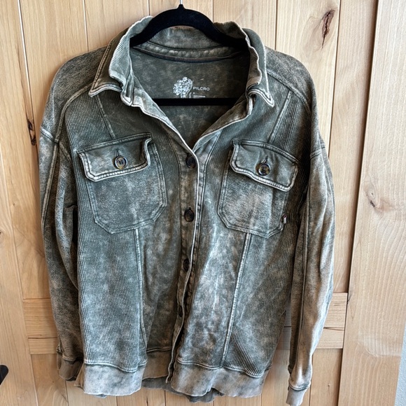 Pilcro Jackets & Blazers - Pilcro Green Utility Jacket Timeless Design